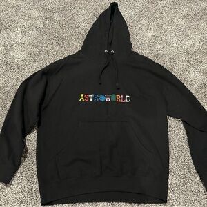 Travis Scott Cactus Jack Astroworld Logo Hoodie black